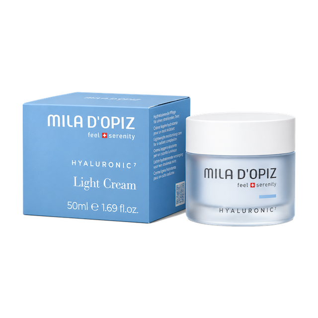 Лёгкий увлажняющий крем Mila d’Opiz Hyaluronic⁷