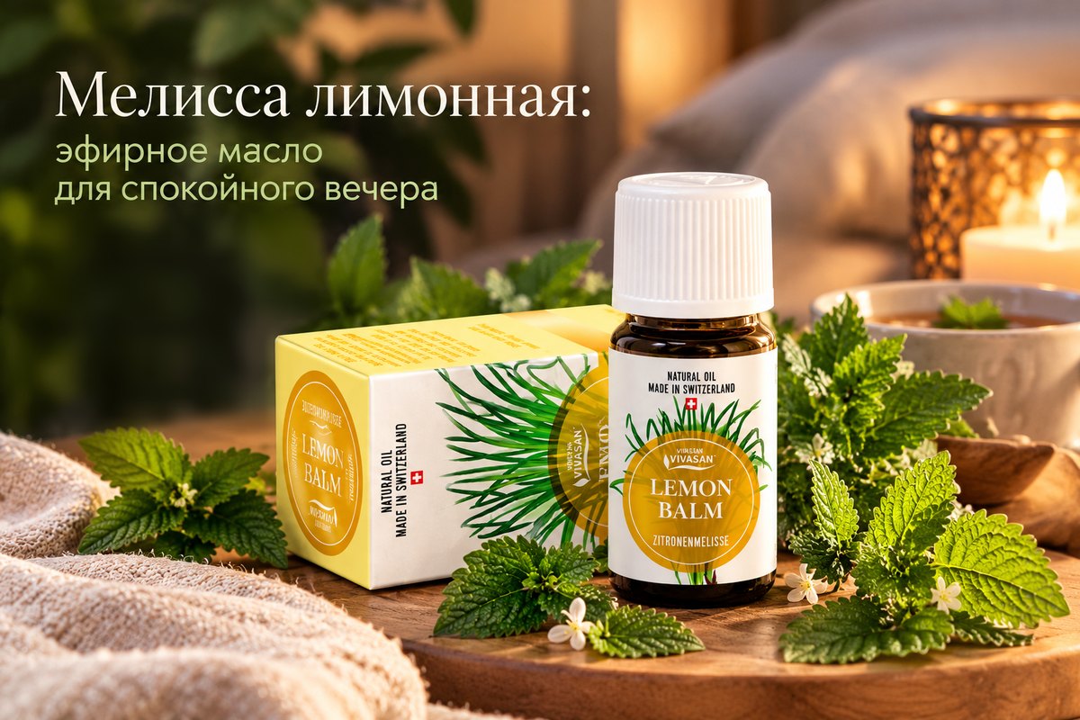 Мелисса лимонная: эфирное масло для спокойного вечера
